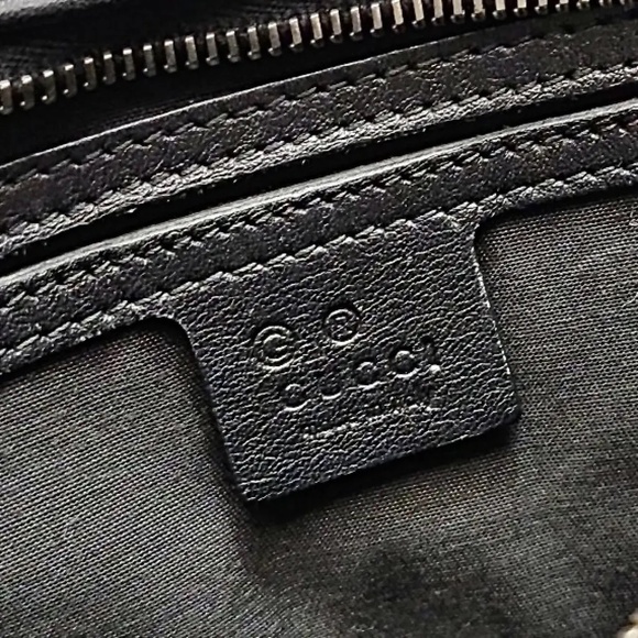 Gucci Black Embossed Tote Bag - Picture 8 of 10